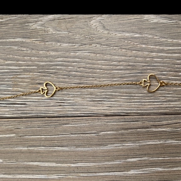 Kate Spade Gold Signature Spade Long Chain Necklace - Picture 7 of 11